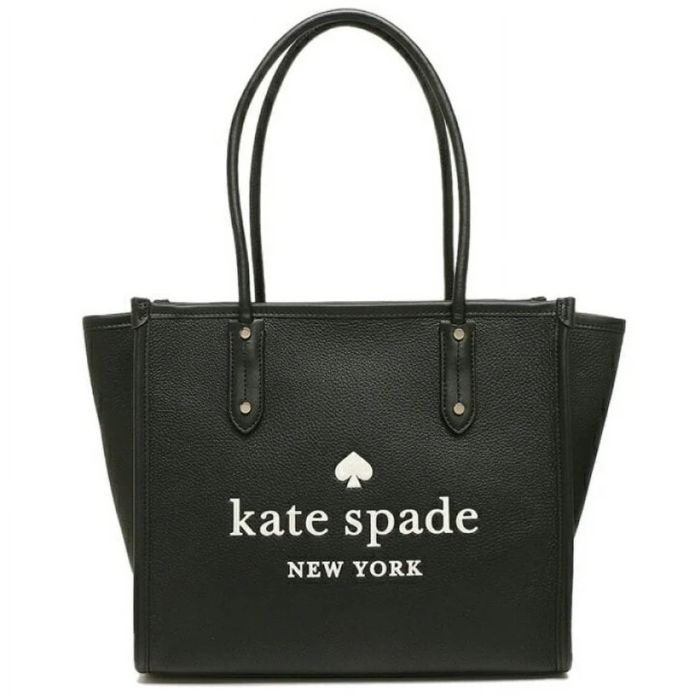 Kate Spade Ella Black Pebbled Leather Large Top Zip Tote. EUC